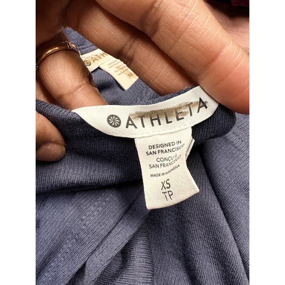 ATHLETA Well Rested Rib Sleep Tank Blue Size XS Retail $44 - Picture 4 of 4